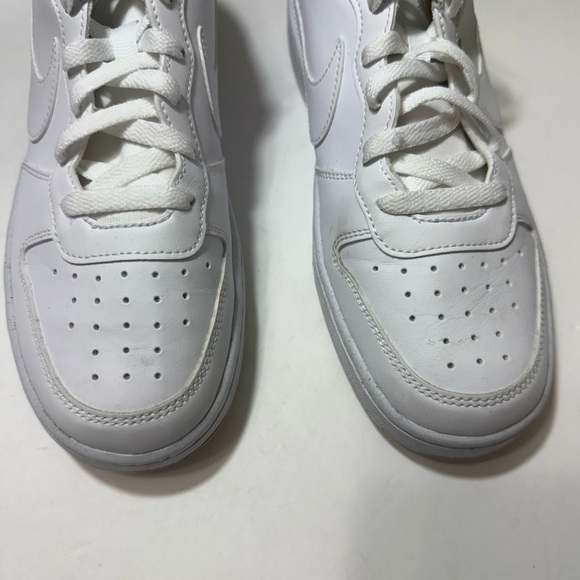 Nike Court Borough Low 2 “Triple White” Big Kid Size 7Y Sneakers - Picture 9 of 16